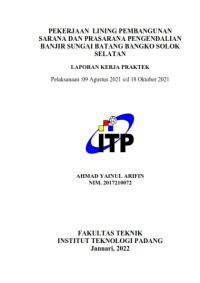 Image of Pekerjaan Lining Pembangunan Sarana Dan Prasarana Pengendalian Banjir Sungai Batang Bangko Solok Selatan