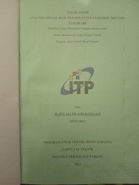 Image of ANALISIS DESAIN RICE TRANSPLANTER FLEKSIBEL METODE TANAM SRI