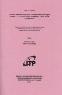 Image of Analisis Stabilitas Tegangan Terhadap Penyambungan Ssitem 275 kV Gardu induk Kiliran Jao - Gardu Induk Payakumbuh
