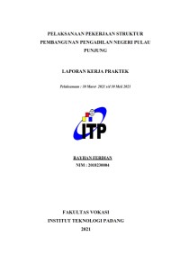 Image of Pelaksanaan Pekerjaan Struktur Pembangunan Pengadilan Negeri Pulau Punjung