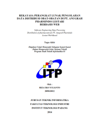 Image of Rekayasa Perangkat Lunak Pengolahan Data Distribusi Obat-obatan di PT Anugrah Pharmindo Lestari Berbasis Web