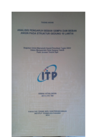 Image of Analisis Pengaruh Beban Gempa dan beban angin pada struktur Gedung 10 lantai