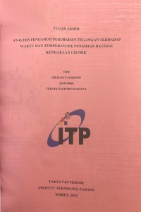 Image of ANALISIS PENGARUH PERUBAHAN TEGANGAN TERHADAP WAKTU DAN TEMPERATURE PENGISIAN BATERAI KENDARAAN LISTRIK