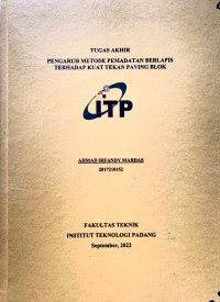 Image of Pengaruh Metode Pemadatan Berlapis Terhadap Kuat Tekan Paving Block