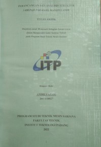 Image of Perancangan dan Analisis Struktur 3-RR(Pa)S Parallel Manipulator