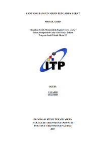 Image of RANCANG BANGUN MESIN PENGADUK SERAT