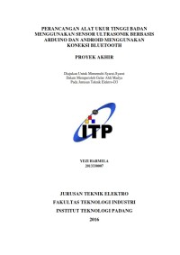 Image of Perancangan Alat Ukur Tinggi Badan Menggunakan Sensor Ultrasonik Barbasis Arduino Uno dan Android Menggunakan Koneksi Bluetooth