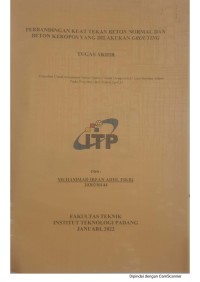 Image of Perbandingan Kuat Tekan Beton Normal dan Beton Keropos yang dilakukan Grouting