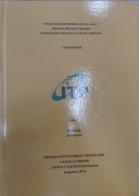 Image of Studi analisis kinerja ruas jalan dengan metoda PKJI 2014 (studi kasus ruas jalan raya ampang)