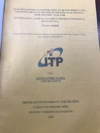 Image of Analisis kapasitas seismik struktur gedung beton bertulang eksisting dengan metode analisis pushover dan time history