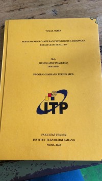 Image of PERBANDINGAN CAMPURAN PADA PAVING BLOCK BERONGGA BERGRADASI SERAGAM