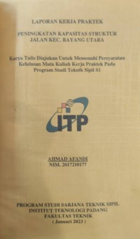 Image of Peningkatan kapasitas stuktur jalan kec.bayang utara