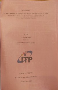 Image of Analisa Perbaikan Respon Sistem Dari Pemodelan Kecepatan Motor BLDC Menggunakan Pengendali PID Dengan Penalaran Ziegler-Nichols