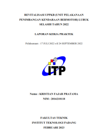 Image of Revitalisasi UPPKB (Unit Pelayanan Penimbangan Kendaraan Bermotor) Lubuk Selasih Tahun 2022