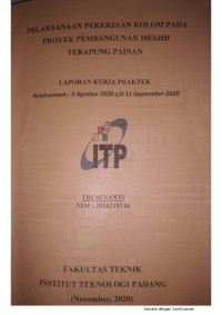 Image of Pelaksanaan Pekerjaan Kolom pada Proyek Pembangunan Mesjid Terapung Painan