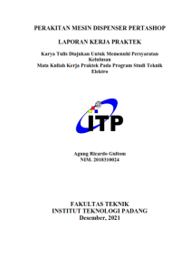 Image of Perakitan Mesin Dispenser Pertashop