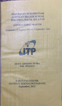 Image of Pekerjaan Rehabilitasi Jaringan Irigasi Sungai Pekonina Solok Selatan