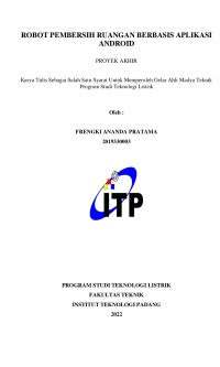 Image of Rancangan Modul Robot pembersih ruangan berbasis aplikasi android