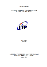 Image of ANALISIS ALIRAN DI TIKUNGAN SUNGAI BATANG KURANJI SITEBA