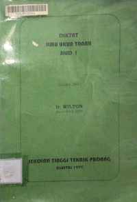 Image of Diktat Ilmu Ukur Tanah jilid 1