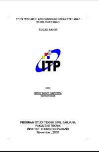 Image of STUDI PENGARUH ABU CANGKANG LOKAN TERHADAP STABILITAS TANAH