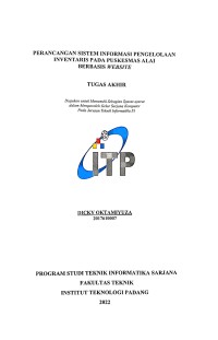 Image of PERANCANGAN SISTEM INFORMAS PENGELOLAAN INVENTARIS PADA PUSKESMAS ALAI BERBASIS WEBSITE