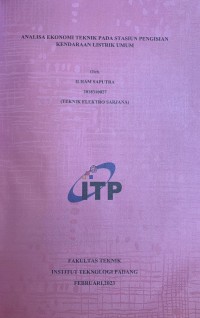 Image of ANALISA EKONOMI TEKNIK PADA STASIUN PENGISIAN KENDARAAN LISTRIK UMUM
