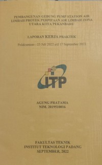 Image of PEMBANGUNAN GEDUNG PUMP STATION AIR LIMBAH PROYEK PERPIPAAN AIR LIMBAH ZONA UTARA KOTA PEKANBARU