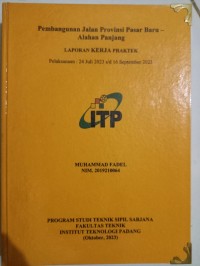 Image of Pembangunan Jalan Provinsi Pasar Baru-Alahan Panjang