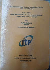 Image of Analisis Kecelakaan Lalu Lintas Jalan Bypass Km 1-18 Kota Padang