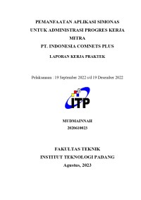 Image of Pemanfaatan aplikasi simonas untuk administrasi progres kerja mitra PT.Indonedia Comnets Plus