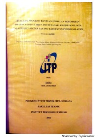 Image of Evaluasi Program Bantuan Stimulan Perumahan Swadaya (BSPS) Tahun 2021 Di Nagari Kapeh Panji Jaya Talaok Kecamatan Bayang Kabupaten Pesisir Selatan