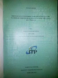 Image of Prestasi alat pengering padi tipe pompa kalor-fluidisasi terintegrasi dengan tungku biomasssa dua tingkat