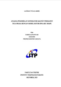 Image of ANALISA PEMODELAN GENERATOR MAGNET PERMANEN TIGA PHASA DENGAN MODEL ROTOR IPM-ARC SHAPE