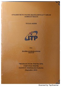 Image of Analisis Mutu Paving Block dengan Variasi Agregat Halus