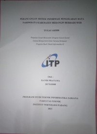Image of PERANCANGAN SISTEM INFORMASI PENGOLAHAN DATA PARIWISATA KABUPATEN MERANGIN BERBASIS WEB