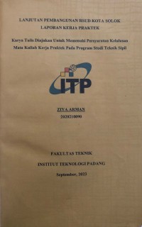 Image of Lanjutan Pembangunan RSUD Kota Solok