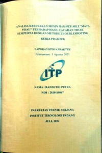 Image of Analisa Kerusakan Mesin Hammer Mill 