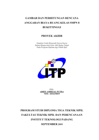 Image of Gambar dan Perhitungan Rencana Anggaran Biaya Ruang Kelas SMPN 8 Bukittinggi
