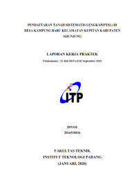 Image of Pendaftaran Tanah Sistematis Lengkap (PTSL) di Desa Kampung Baru Kecamatan Kupitan Kabupaten Sijunjung
