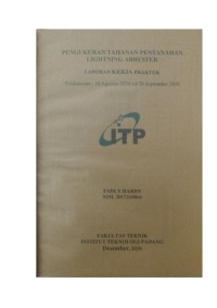 Image of Pengukuran Tahanan Pentanahan Lightning Arrester