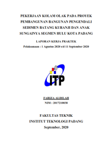 Image of Pekerjaan Kolam Olak pada Proyek Pembangunan Bangunan Pengendali Sedimen Batang Kuranji dan Anak Sungainya Segmen Hulu Kota Padang