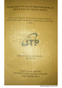 Image of Pembangunan Jalan Provinsi Di Ruas Teluk Bayur - Nipah - Purus