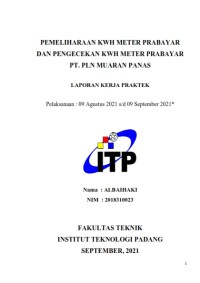 Image of Pemeliharaan KWH Meter Prabayar dan Pengecekan KWH Meter Prabayar PT.PLN Muara Panas