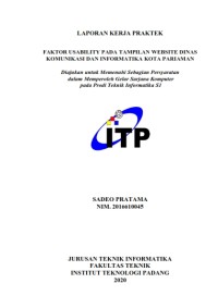 Image of Faktor Usability pada Tampilan Website Dinas Komunikasi dan Informatika Kota Pariaman