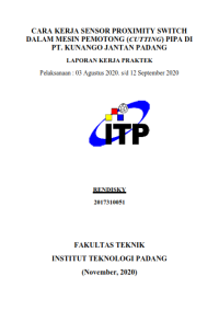 Image of Cara Kerja Sensor Proximity Switch dalam Mesin Pemotong (Cutting) Pipa di PT. Kunango Jantan Padang