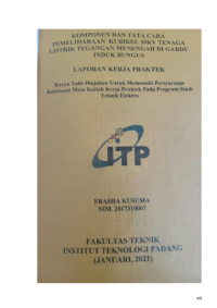 Image of Komponen dan Tata Cara Pemeliharaan Kubikel 20kV Tenaga Listrik Tegangan Menengah di Gardu Induk Bungus