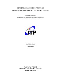 Image of Pengembangan Sistem Informasi Company Profile Institut Teknologi Padang
