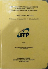 Image of Pelaksanaan Pekerjaan Kolom pada Proyek Lanjutan Pembangunan RSUD Kota Solok