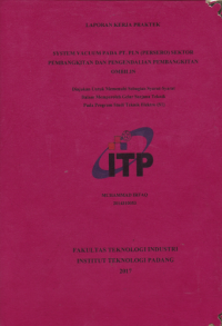 Image of System Vacuum pada PT. PLN (Persero) Sektor Pembangkitan dan Pengendalian Pembangkitan Ombilin